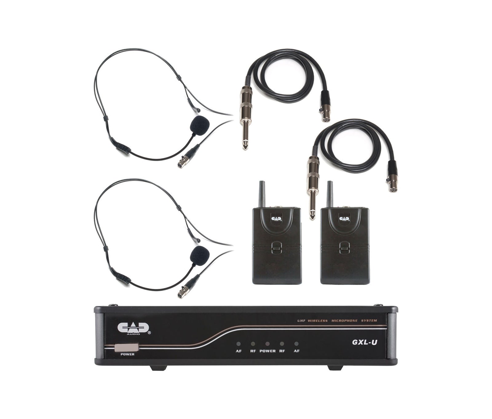 CAD Audio GXLUBBK UHF Wireless Dual Bodypack Microphone System - K Frequency Band by CAD Audio