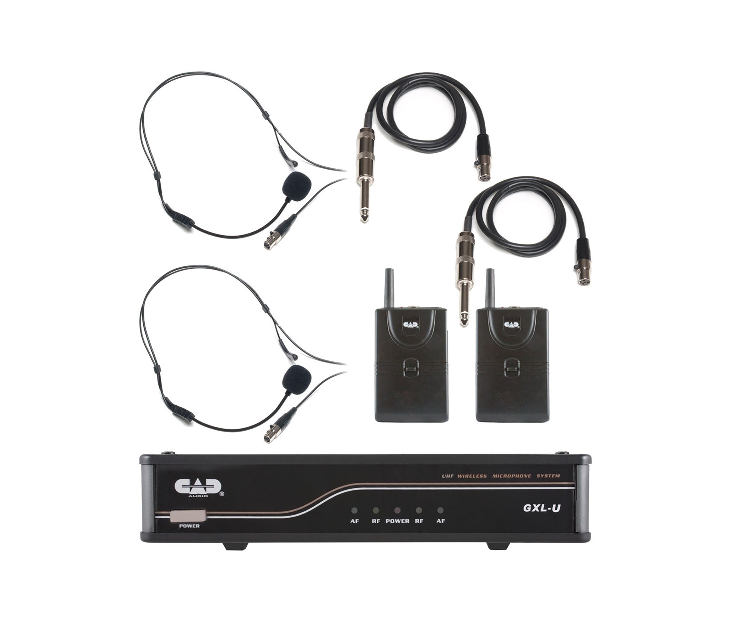 CAD Audio GXLUBBK UHF Wireless Dual Bodypack Microphone System - K Frequency Band by CAD Audio
