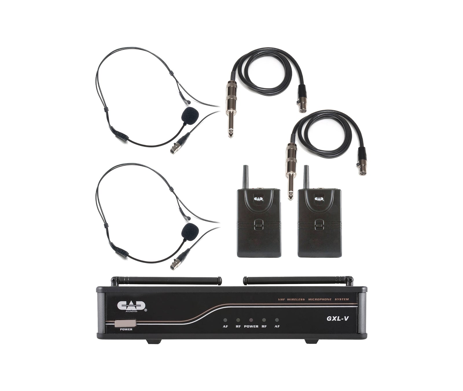 CAD Audio GXLVBBH VHF Dual Bodypack Wireless Microphone System H Frequency Band by CAD Audio