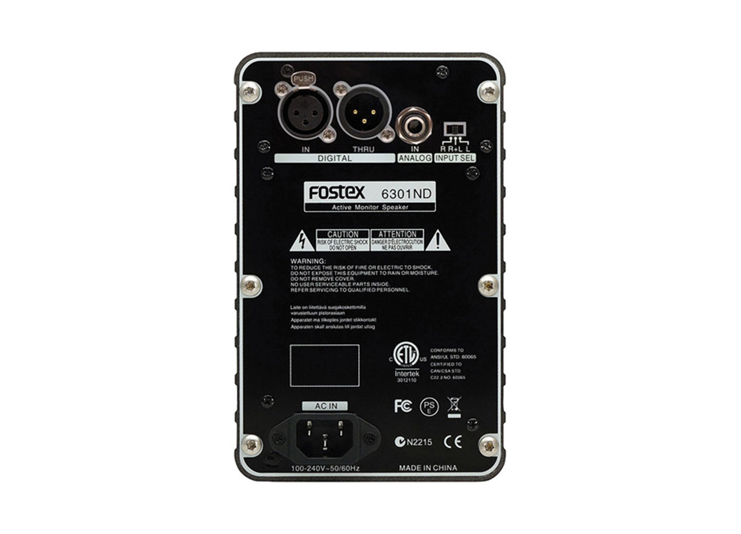 Fostex 6301ND Active 20 Watt Monitor Speaker with XLR Digital AES/EBU Input Connector - 4 Inch by Fostex
