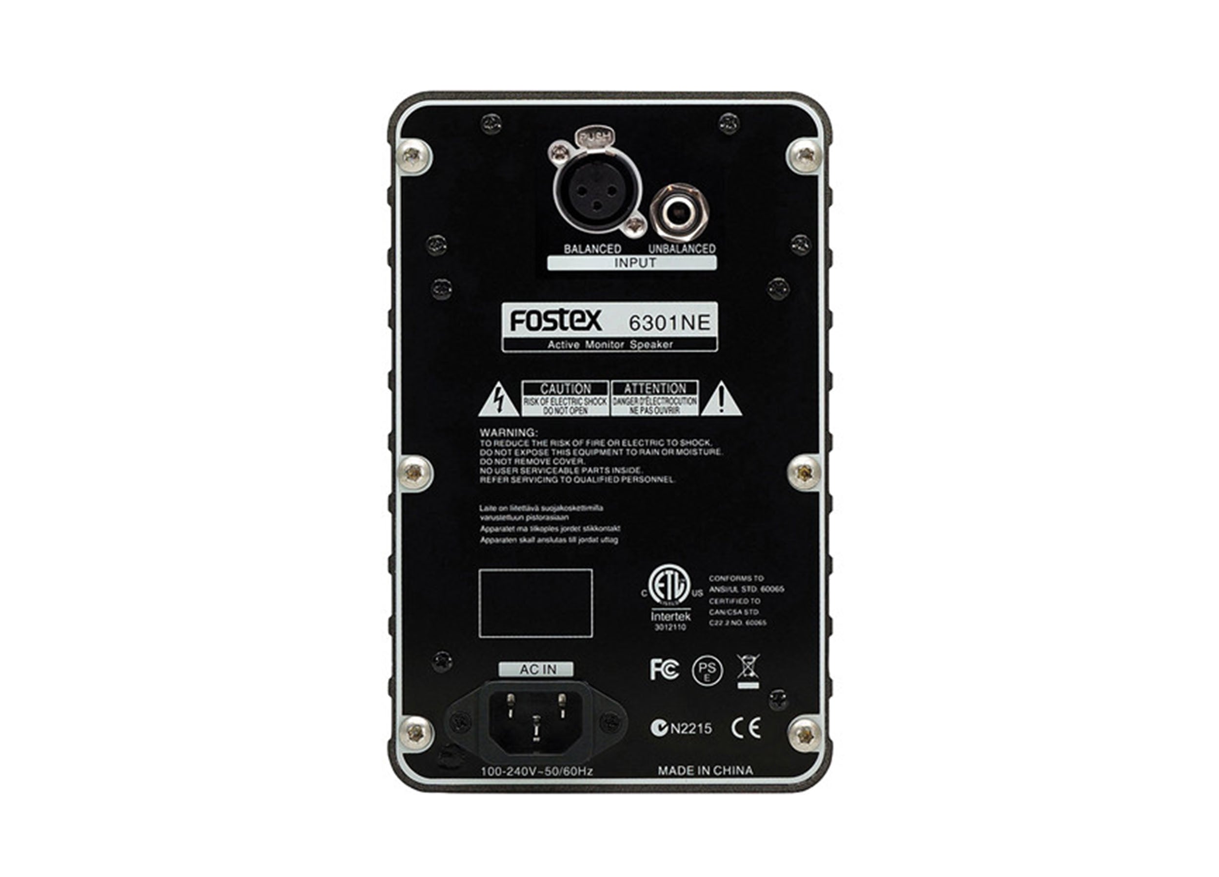 Fostex 6301NE Active 20-Watt Monitor Speaker with XLR Electronically Balanced Input Connector - 4 Inch by Fostex