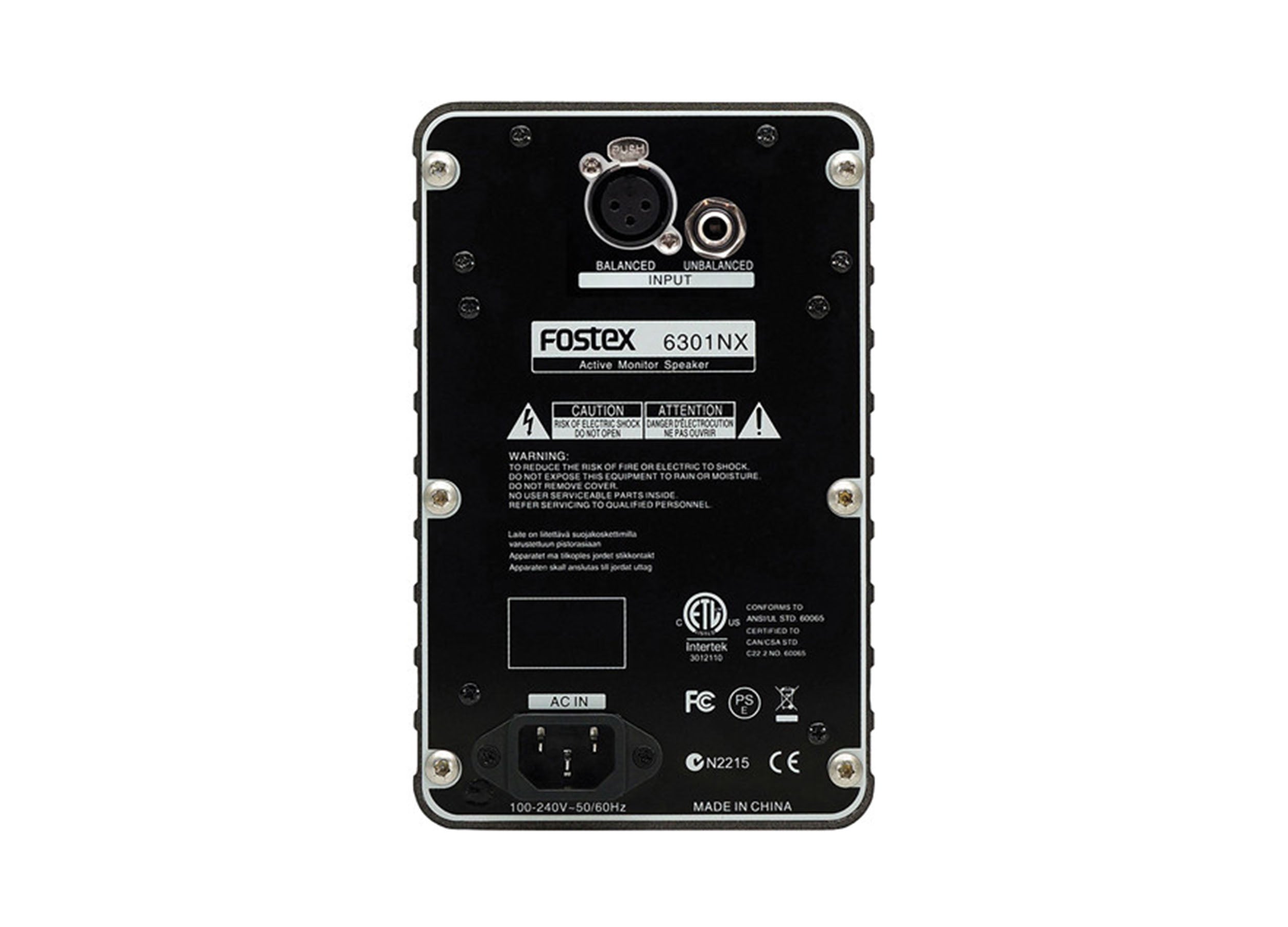 Fostex 6301NX Active 20-Watt Monitor Speaker with XLR Transformer Balanced Input Connector - 4 Inch by Fostex