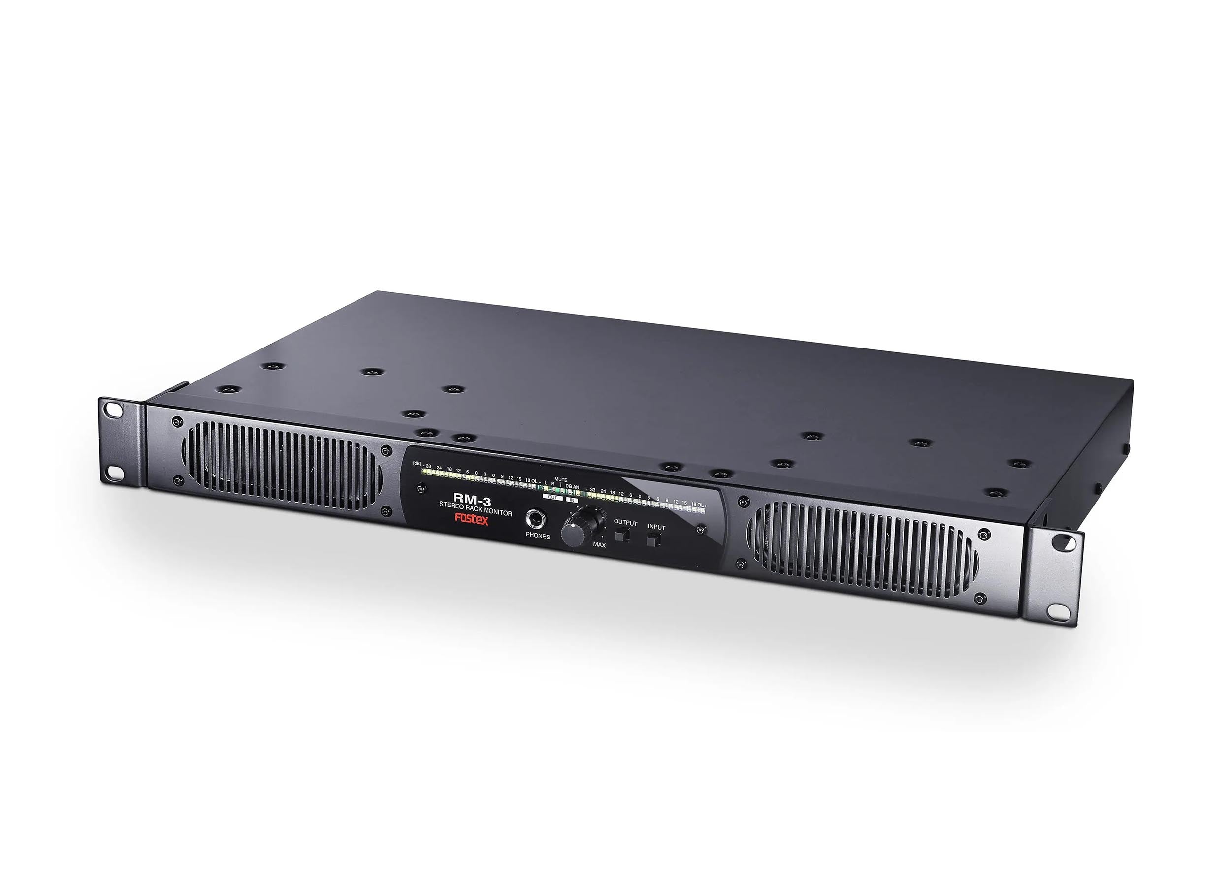 Fostex RM-3 1U Rackmount Stereo Monitor with Amplifier by Fostex