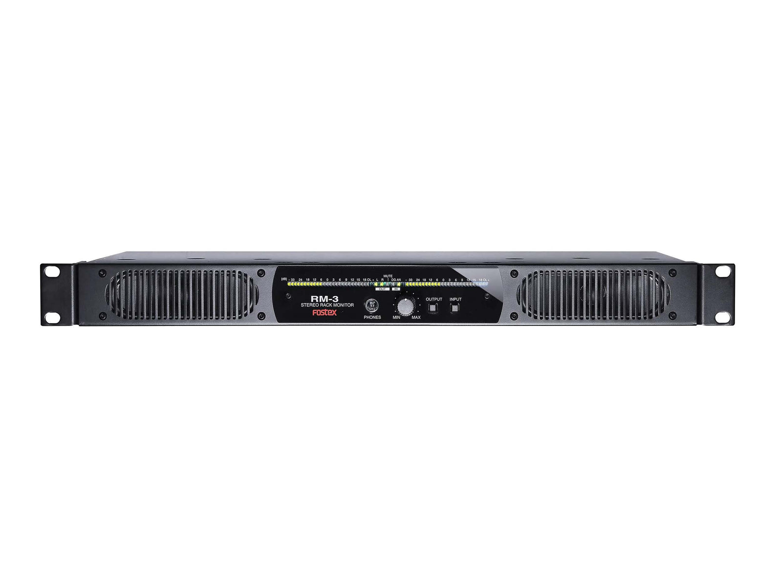 Fostex RM-3 1U Rackmount Stereo Monitor with Amplifier by Fostex