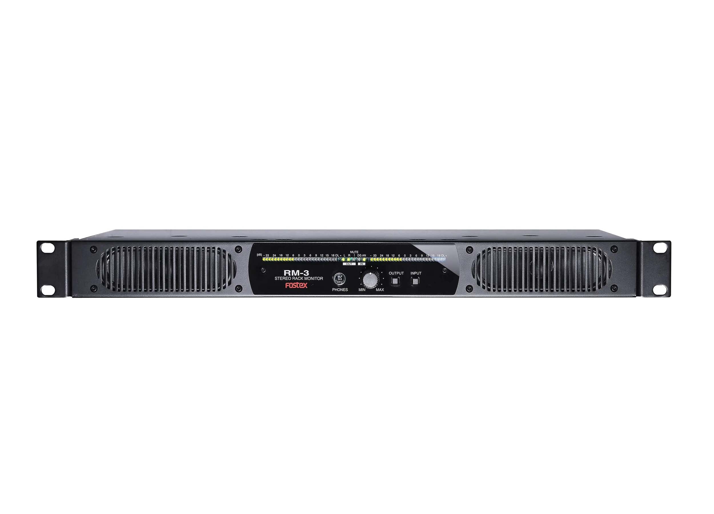 Fostex RM-3 1U Rackmount Stereo Monitor with Amplifier by Fostex