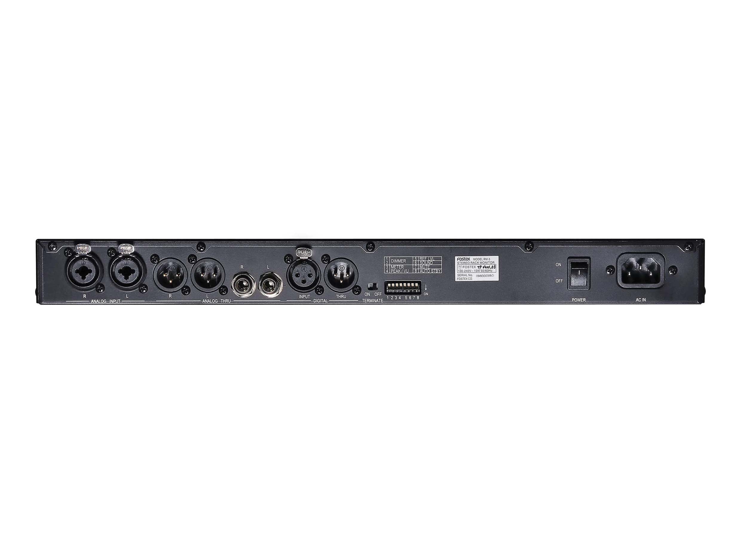 Fostex RM-3 1U Rackmount Stereo Monitor with Amplifier by Fostex