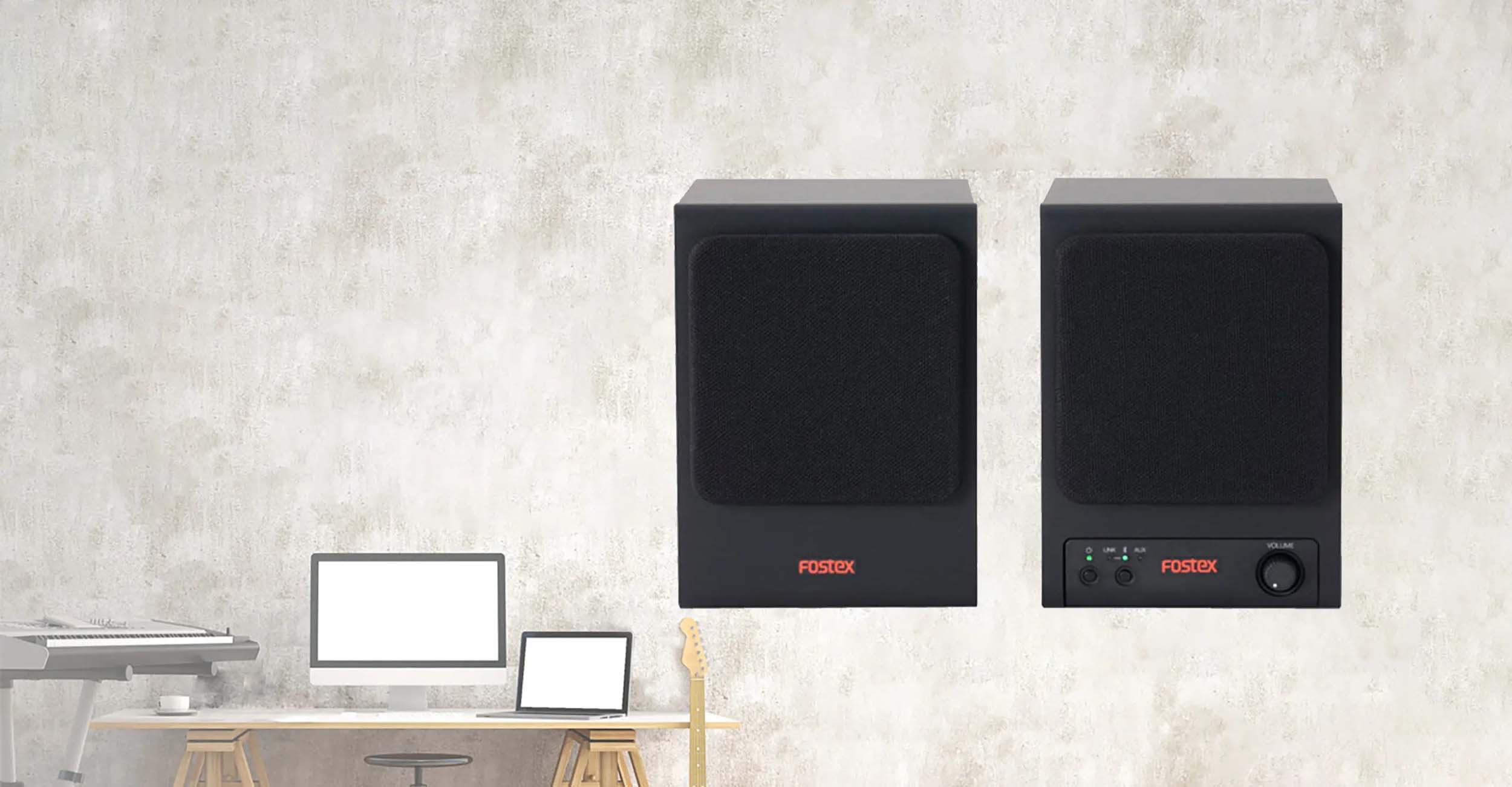 Fostex PM0.1BD Active 3" Monitor Speakers with Bluetooth - Pair