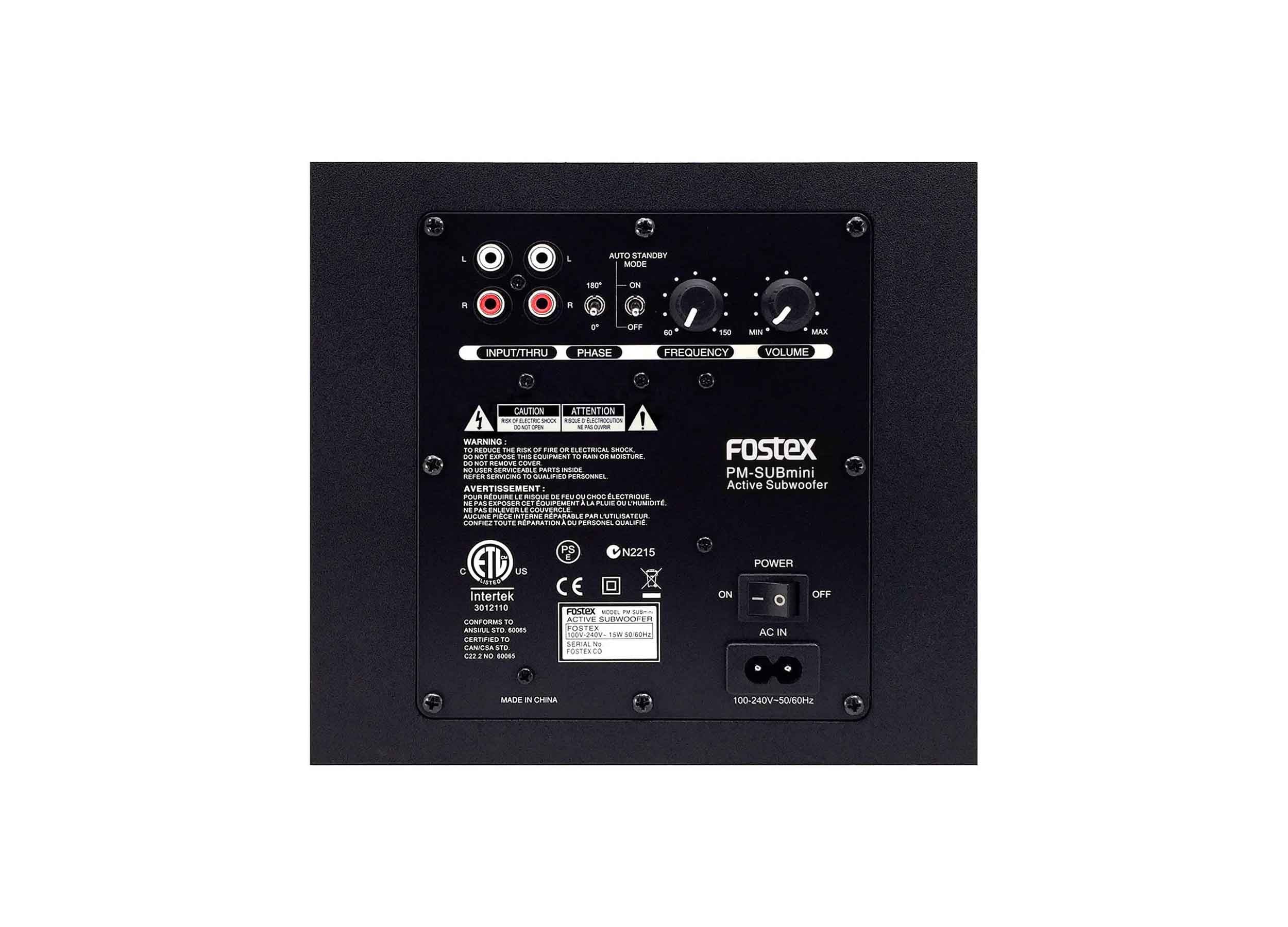 Fostex PM-SUB-MINI-2 5-Inch Active Subwoofer - 50 Watt