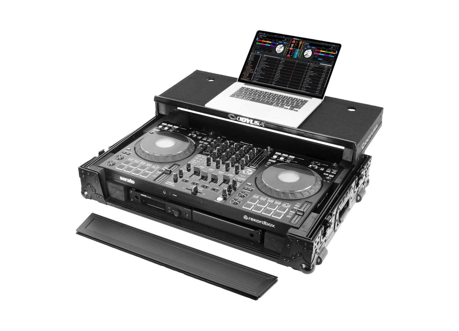 Odyssey FZGSDDJFLX10W1BL Black Label 1U Flight Case for DDJ-FLX10 by Odyssey