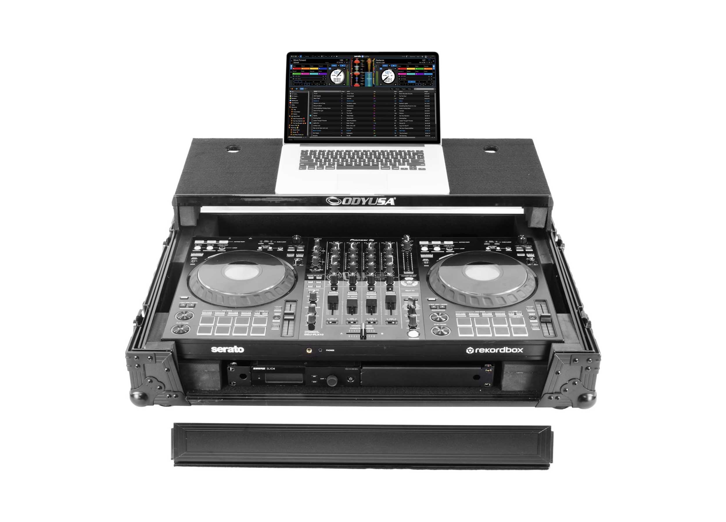 Odyssey FZGSDDJFLX10W1BL Black Label 1U Flight Case for DDJ-FLX10 by Odyssey