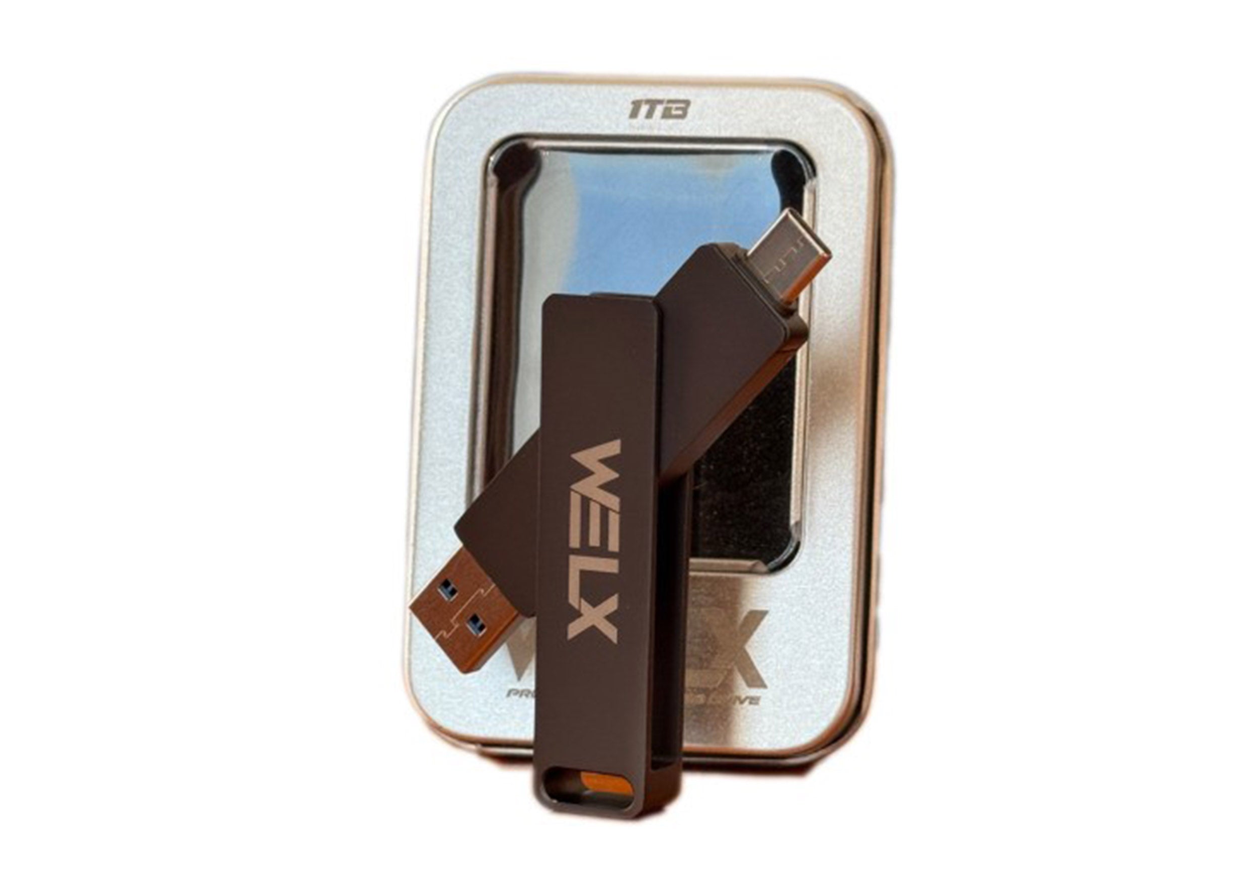 WELX USB ULTRAFAST 3.2 PRO 1100mbs High-Speed DJ USB Drive black – 256GB