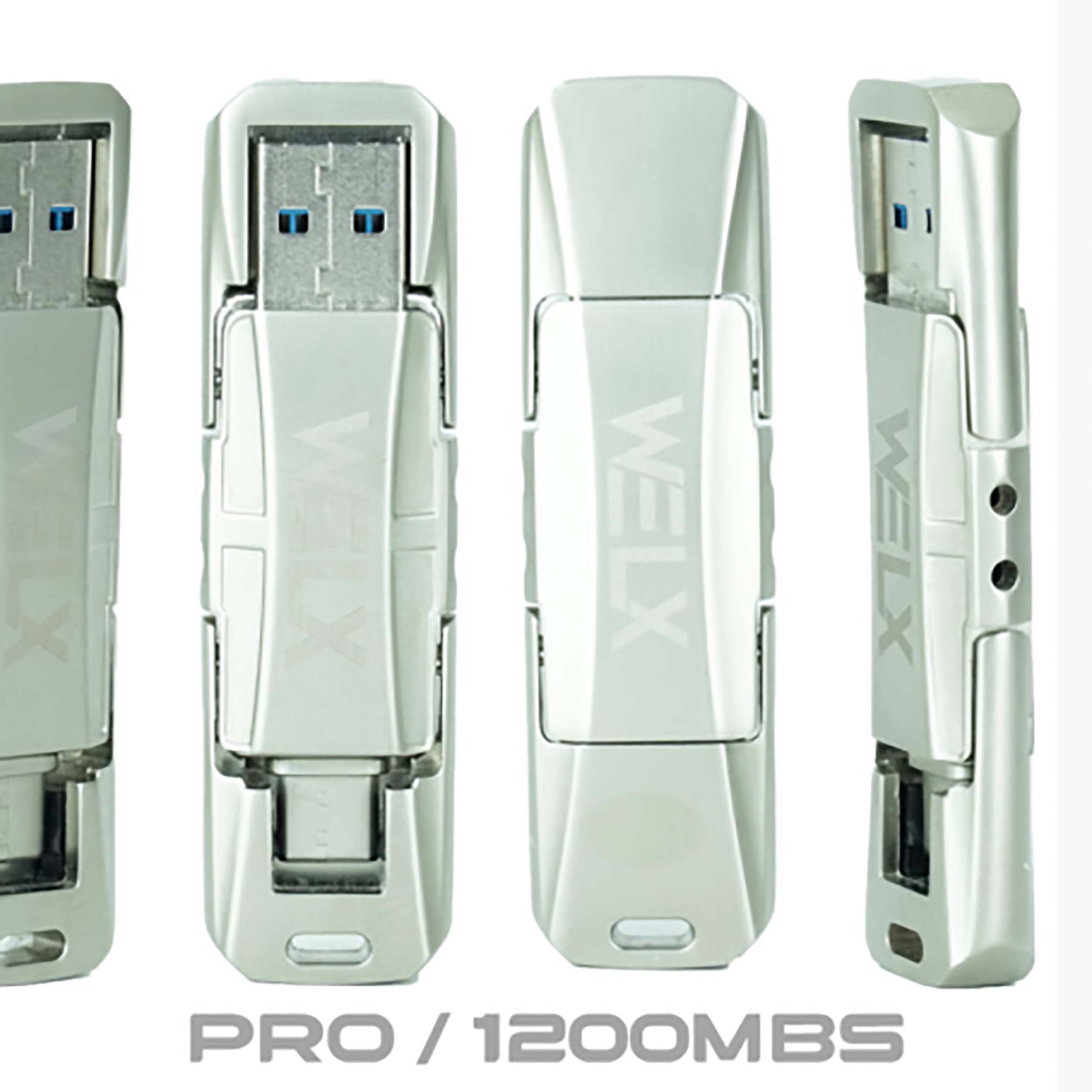WELX USB ULTRAFAST 3.2 PRO 1200mbs High-Speed DJ USB Drive - 128GB