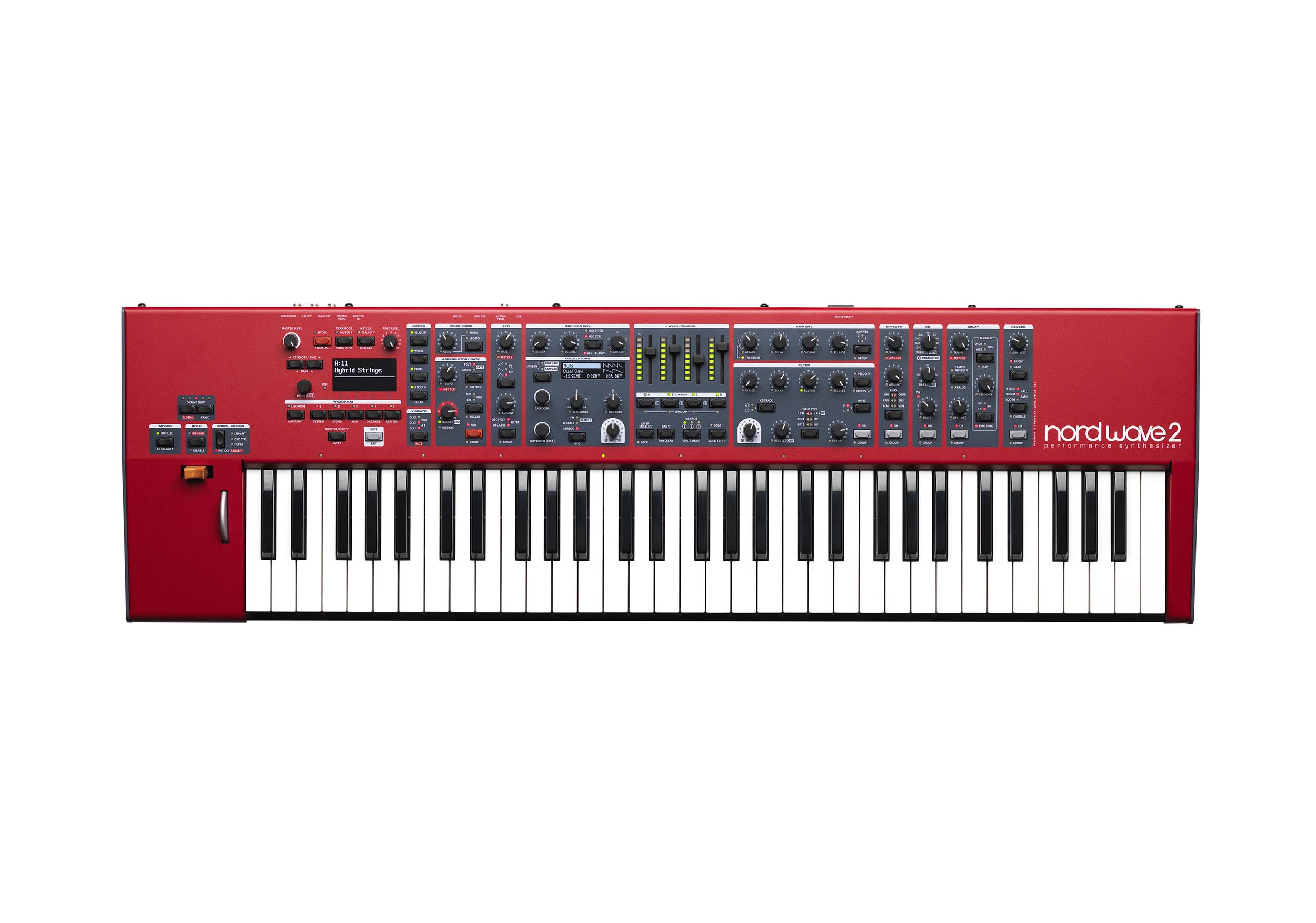 Nord NWAVE2 4-Part Wavetable and Performance Synthesizer 61-Key by Nord