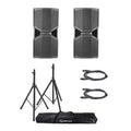 dB Technologies OPERA REEVO 212T Speaker Package with Microphone Cable and Stand Pair with Carrying Bag by db Technologies