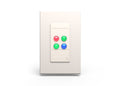 Allen & Heath IP4W Four Button Wallplate Controller - White by ALLEN & HEATH