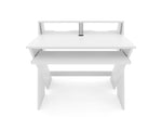 Glorious SOUND-DESK-COM-WHT, X-Shaped Compact and Adjustable Studio Workstation - White by Glorious