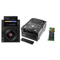 AlphaTheta CDJ-3000X DJ Media Player with Odyssey FZ3000XBL Black Label Flight Case by AlphaTheta