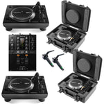 Reloop RP-7 Professional 7 Inch Direct Drive DJ Turntables Pair with Cases Mixer and Cartridges by Reloop