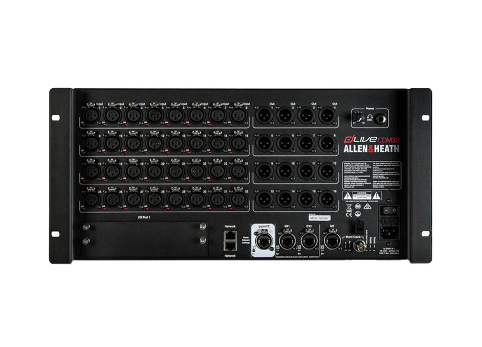 Allen & Heath AH-DLIVE-CDM32-RUFX Digital MixRack Stage Box by ALLEN & HEATH