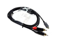 WELX USB R6 1.5 Meter USB-C to Dual RCA Premium Audio Cable - Black by WELX