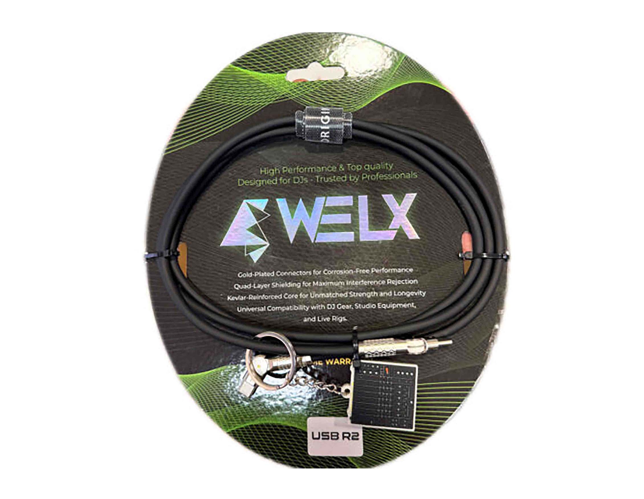 WELX USB R2 1.5 Meter USB-C to USB-C Premium Cable - Black by WELX