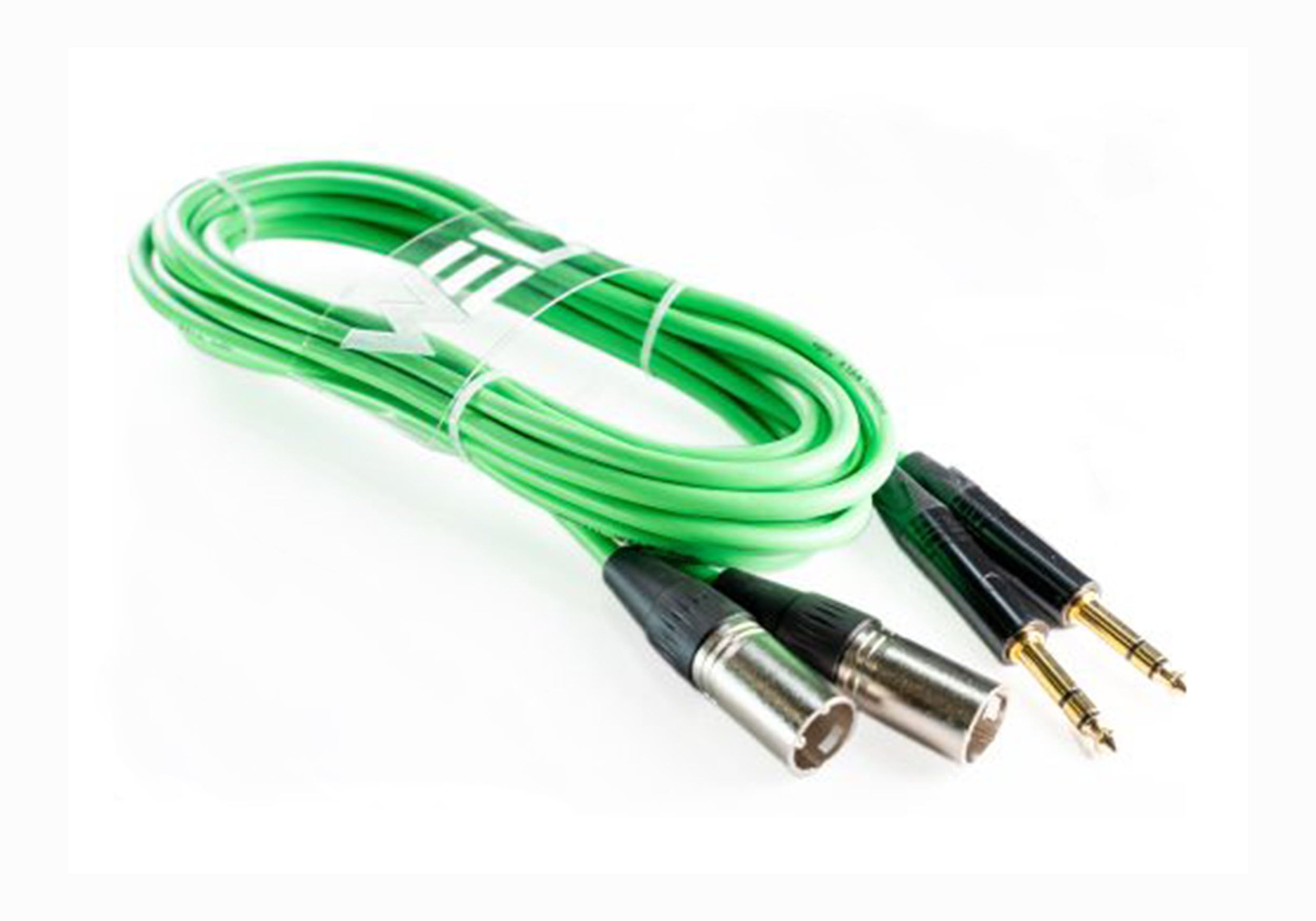 WELX CTM Balanced 3 Meter Dual XLR to Dual 6.5mm TRS Audio Cable Pair - Green by WELX