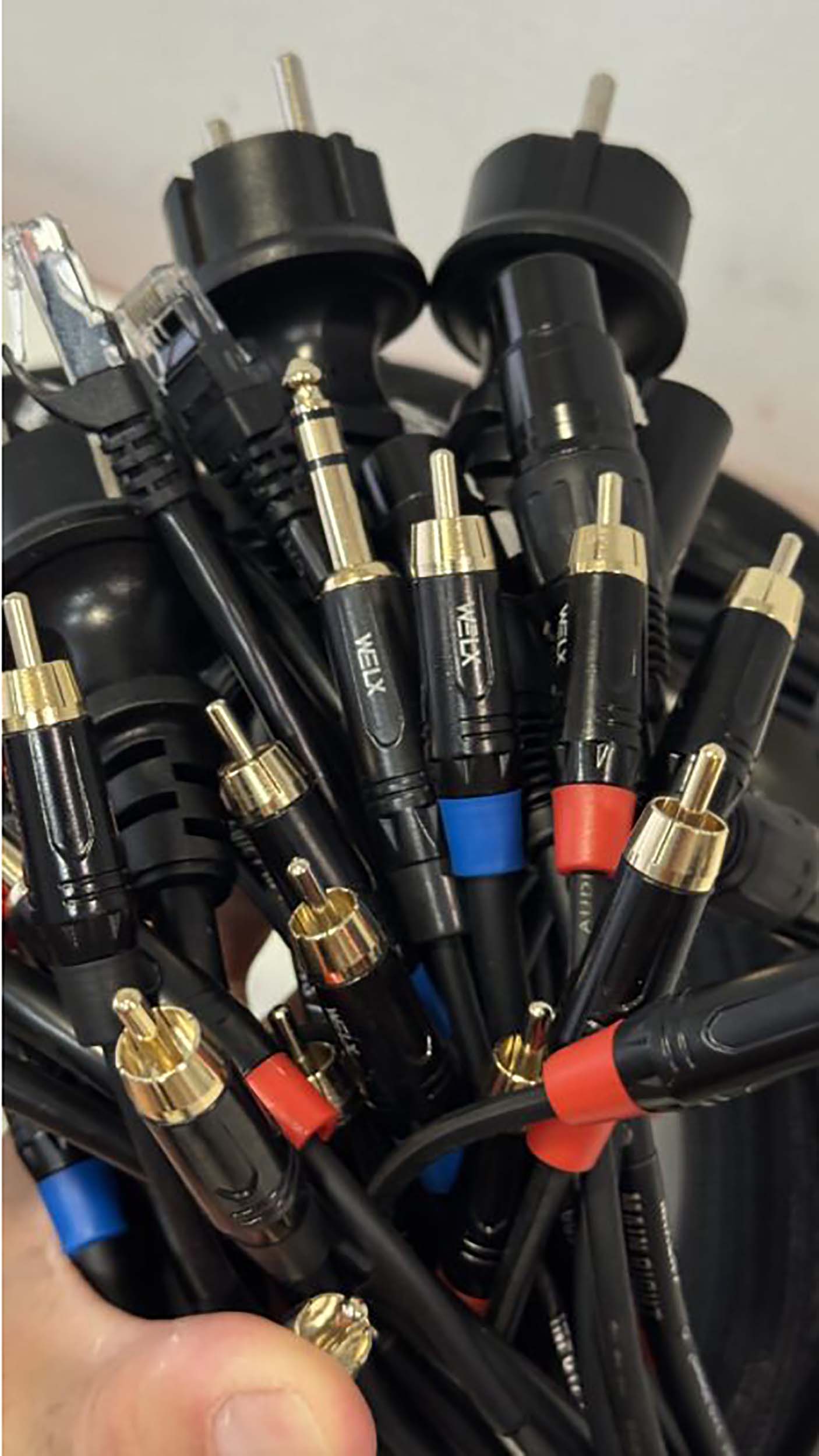WELX WLX2 DJ Booths Snake Professional Audio Cables for 2 CDJs + Mixer - Black by WELX