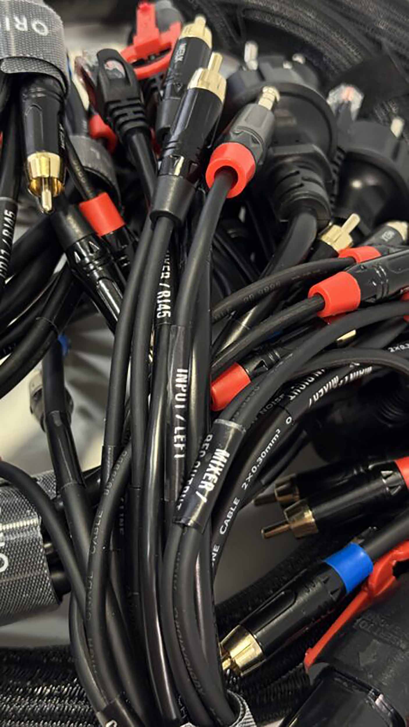 WELX WLX2 DJ Booths Snake Professional Audio Cables for 2 CDJs + Mixer - Black by WELX
