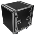 C-Stock Scratch & Dent: Odyssey FZS12W, 12U Shock Mount Rack Flight Case With Wheels by Odyssey
