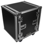 C-Stock Scratch & Dent: Odyssey FZS12W, 12U Shock Mount Rack Flight Case With Wheels by Odyssey