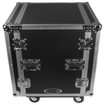 C-Stock Scratch & Dent: Odyssey FZS12W, 12U Shock Mount Rack Flight Case With Wheels by Odyssey