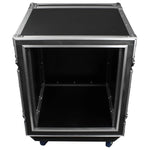 C-Stock Scratch & Dent: Odyssey FZS12W, 12U Shock Mount Rack Flight Case With Wheels by Odyssey
