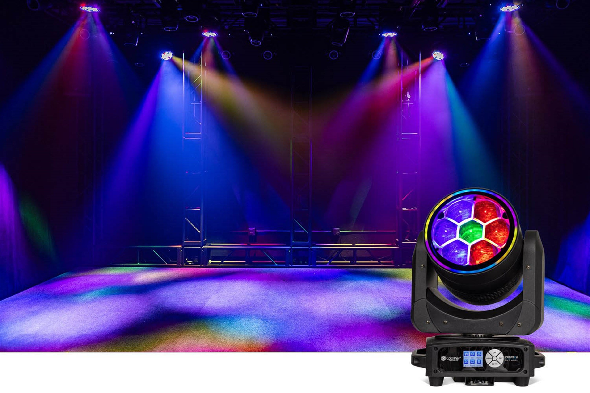 ColorKey CKU-5160 Creator BX7 Wash Moving Head - Black by ColorKey
