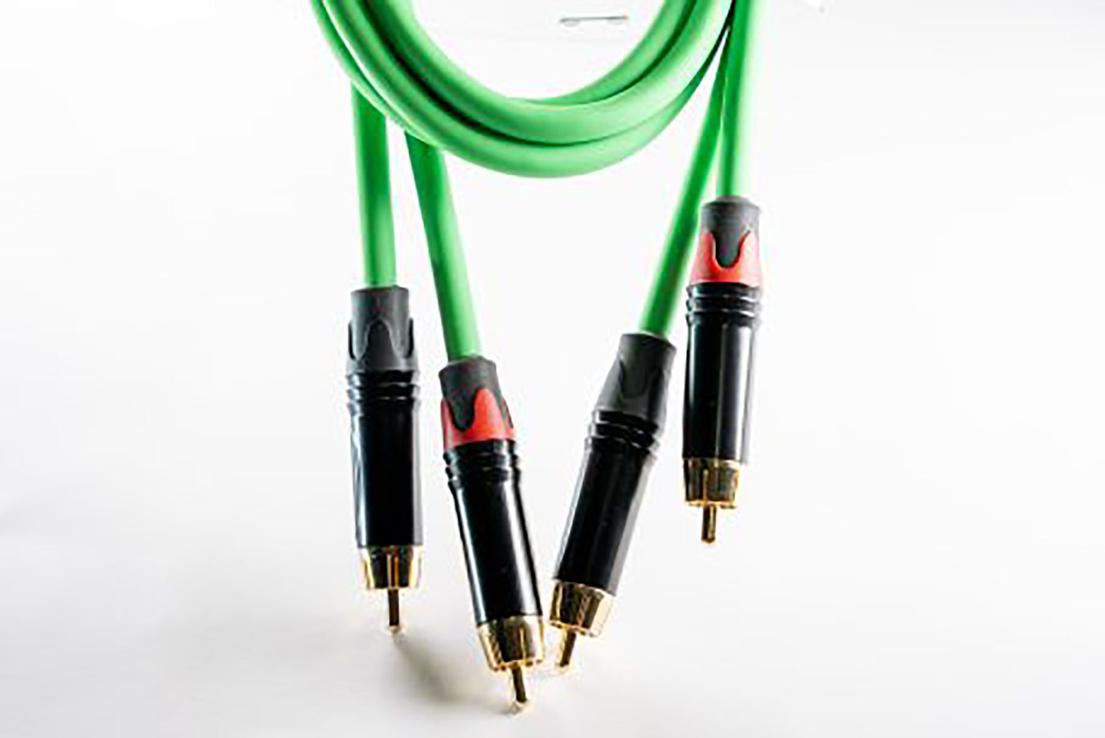 WELX RR Black, 1 Meter Green Audio Cable - Pair by WELX