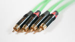 WELX RR Black, 1 Meter Green Audio Cable - Pair by WELX