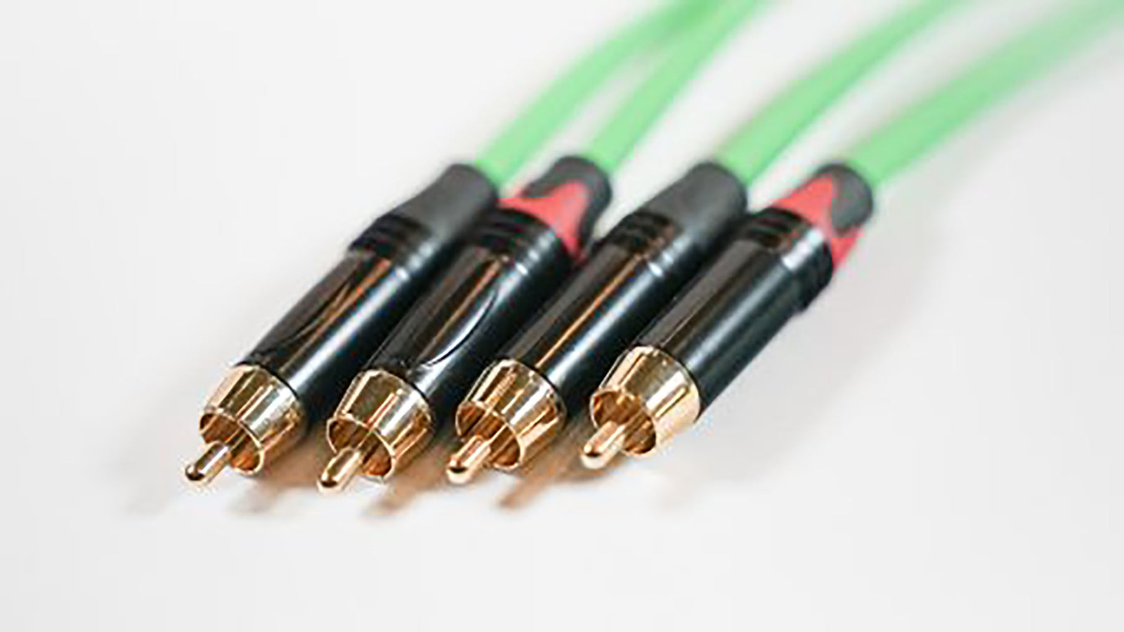 WELX RR Black, 1 Meter Green Audio Cable - Pair by WELX