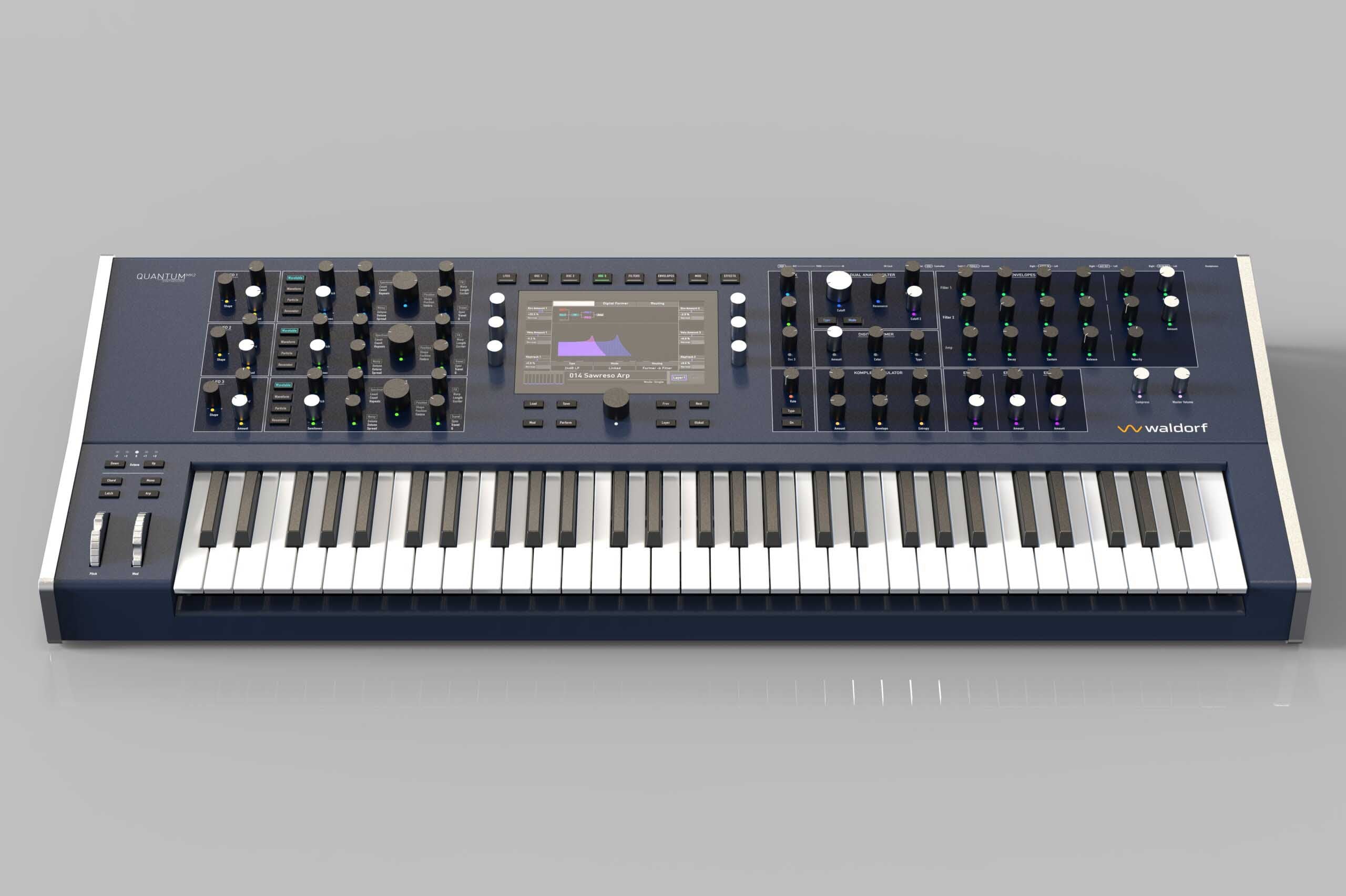 Waldorf QUANTUM-MK2 Digital Hybrid Synthesizer with Analog and Multitouch Display by Waldorf