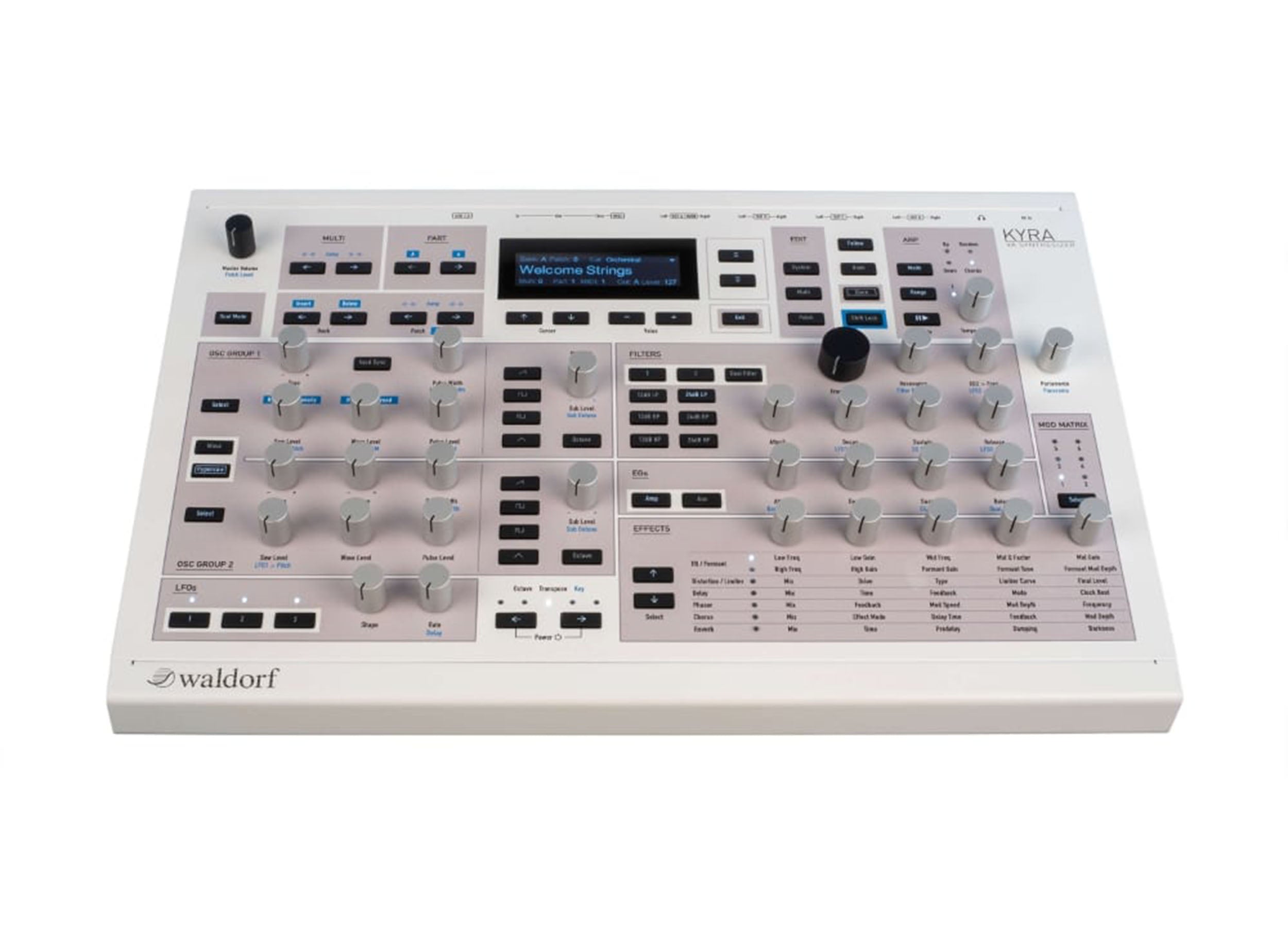 Waldorf Kyra Virtual Analog Synthesizer - White by Waldorf