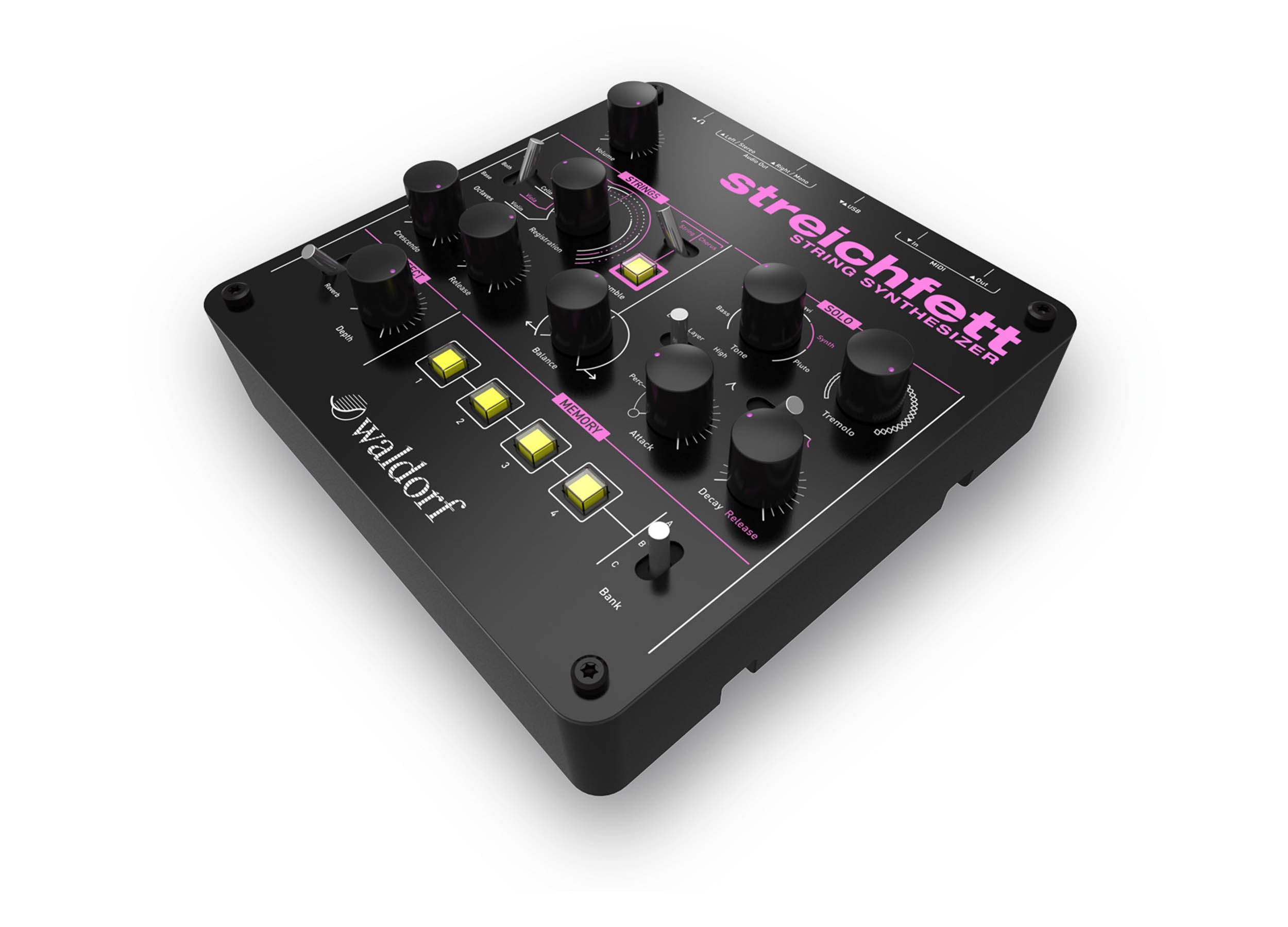 Waldorf STREICHFETT String Synthesizer Vintage Inspired Polyphonic Sound Module by Waldorf