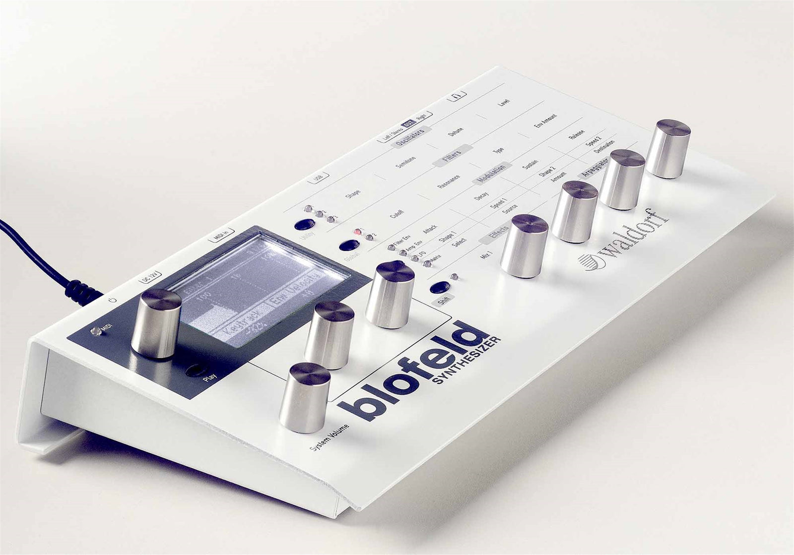 Waldorf Blofeld Desktop Digital Synthesizer Module with 1000 Sounds and Modern Effects - White by Waldorf
