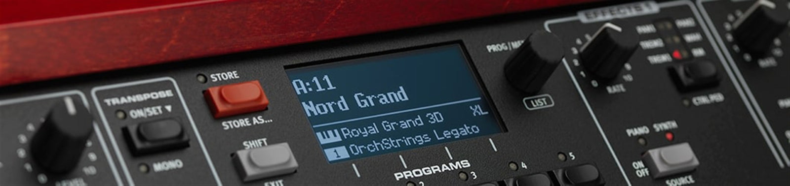 Nord Grand Stage Piano with Kawai Responsive Hammer Keybed and Triple Sensor System