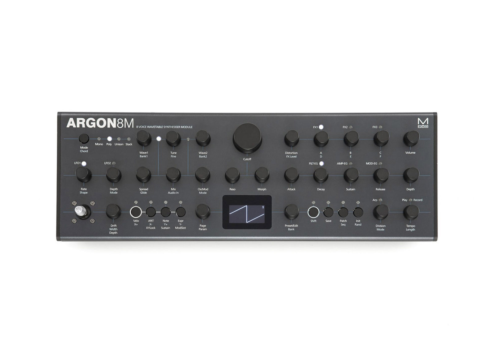 Modal ARGON8M Polyphonic Wavetable Synthesizer Module by Modal