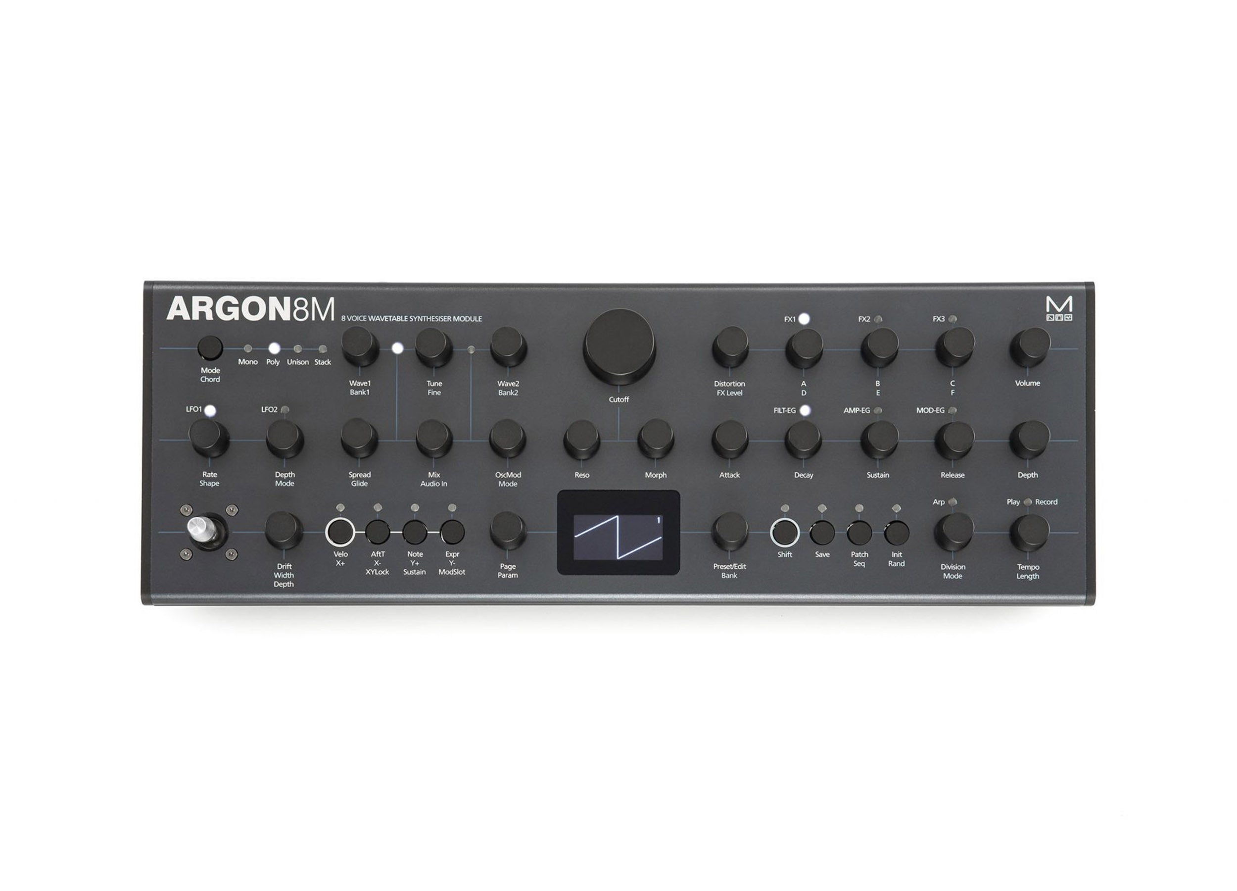Modal ARGON8M Polyphonic Wavetable Synthesizer Module by Modal