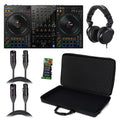 Pioneer DDJ-FLX10 DJ Controller Package with Headphones, Pro-Fit Case, Cables and Cable Ties