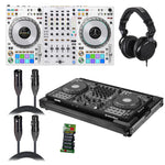 Pioneer DDJ-FLX10 DJ Controller Package with Headphones, Flight Case, Cables and Cable Ties by Pioneer DJ