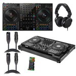 Pioneer DDJ-FLX10 DJ Controller Package with Headphones, Flight Case, Cables and Cable Ties by Pioneer DJ