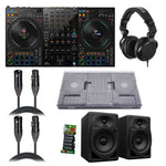 Pioneer DDJ-FLX10 DJ Controller Package with Monitor System, Headphones, Protection Cover, Cables and Cable Ties by Pioneer DJ