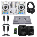 Pioneer DDJ-FLX10 DJ Controller Package with Monitor System, Headphones, Protection Cover, Cables and Cable Ties by Pioneer DJ