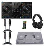 Pioneer DDJ-FLX10 DJ Controller Package with Headphones, Protection Cover, Cables and Cable Ties by Pioneer DJ