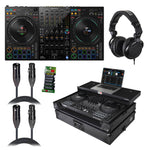Pioneer DDJ-FLX10-W DJ Controller Package with Headphones, Road Case, Cables and Cable Ties by Pioneer DJ